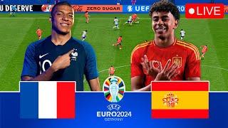 Spain vs France Live | UEFA Euro 2024 | Full Match & EAFC 24 Gameplay