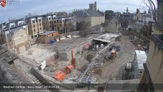 Wadham College, Oxford - Back Quad demolition (Feb - Jun 2019)