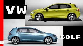 2020 VW Golf MK8 vs MK7 Design - Volkswagen