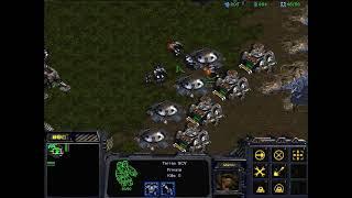 StarCraft: Brood War - 1 Terran vs 7 Zerg (vs 7 computers ) Map: Big Game Hunters