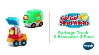 Go Go  Go Garbage Truck and Excavator