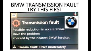How To Clear BMW Transmission Fault Error!!!!! Try This First Before Heading To A Mechanic $$$$$