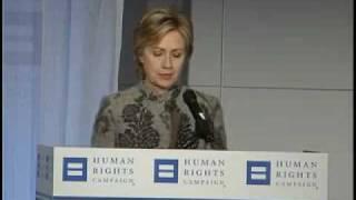 Sen. Hillary Clinton at Human Rights Campaign Board Meeting