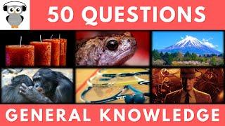 General Knowledge Quiz Trivia #171 | Candle, Frog, Mount Fuji, Squash, Oppenheimer