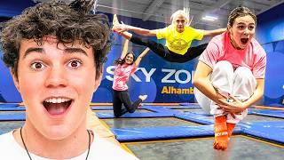 OVERNIGHT IN A TRAMPOLINE PARK