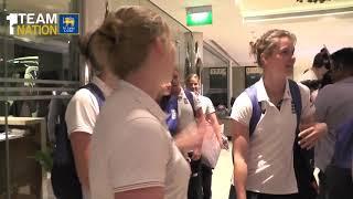 Arrival of England Women's Cricket Team in Sri Lanka