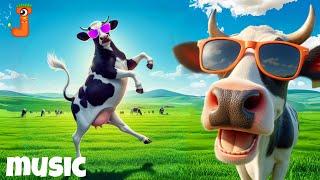 FUNNY COW DANCE FOR 1 HOUR│Cow Song & Cow Videos 2024 | Cow | funny dancing cow | cow mooing 1 hour