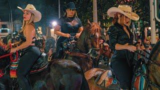 Stunning Colombian Women Riding in the Night 