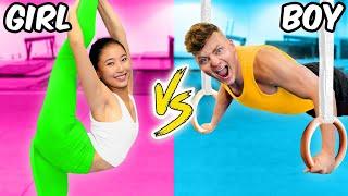 BOYS vs GIRLS EXTREME GYMNASTICS CHALLENGE!!