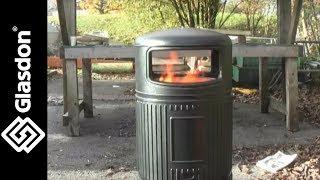 Glasdon International | Firexpire Product Testing | Topsy Royale™ outdoor litter bin