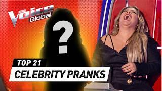 Famous Celebrities PRANK the Coaches on The Voice