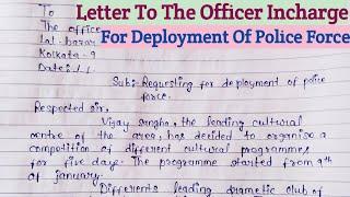 Request Letter For Deployment Of Police Force | sample Request Letter For Police Protection Force