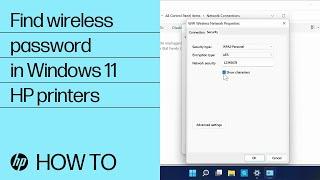 How do I find my wireless password in Windows 11 | HP Printers