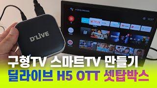 구형 TV 스마트tv 만들기 | 딜라이브 H5 OTT 셋탑박스