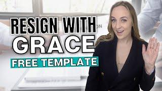 How to Write a Letter of Resignation (QUIT YOUR JOB GRACEFULLY) Free Resignation Letter Template