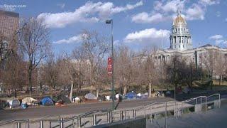 Inside the homeless camp in front of Colorado’s capitol building