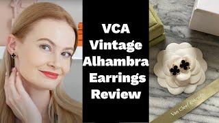 VCA Vintage Alhambra Earrings Review  || Comfort level, Wear & Tear, Pricing, Pros & Cons