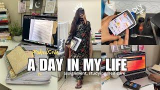 SELF CARE VLOG | lots of studying, assignments