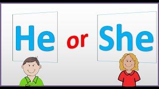 USE OF "HE" & "SHE" |Preschool online Learning | Preschool Videos