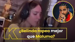 Belinda se muestra rapeando y genera controversia