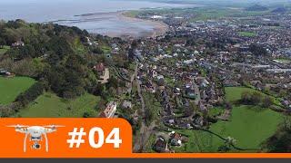 Scenic views of North Hill in Minehead, Somerset. Drone #4