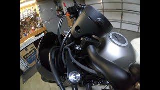 Handlebar Risers Installed...Finally!!  Part 2   Honda Rebel 500