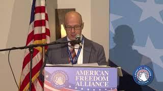 Peter Wood at American Freedom Alliance conference 2017