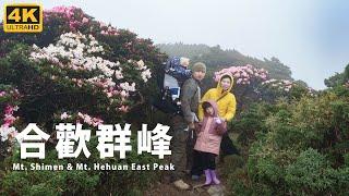 4K 親子登山【合歡群峰】高山杜鵑花季攀登合歡群峰！Family Silent Hiking the Mt. Shimen & Mt. Hehuan East Peak in Taiwan