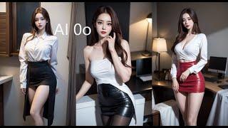 AI ART LOOKBOOK VIDEO Office lady