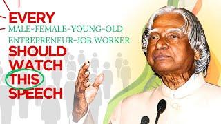 a.p.j abdul kalam speech for Indian entrepreneurs | with big subtitle | indian speech.