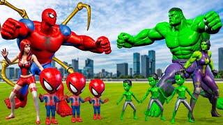 Rescue SUPER HEROES Family HULK & Family SPIDERMAN IRON, SUPER-GIRL: Back from the Dead SECRET-FUNNY