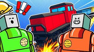 Two Best Friends Return to Stop a LEGO Train! (Brick Rigs)