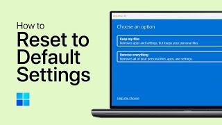 How To Reset Windows 10/11 To Default Settings - Easy Guide