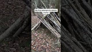 Debris shelter #survival #bushcraft