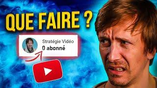 Si vous n'avez AUCUN abonné, faites ceci d'abord !