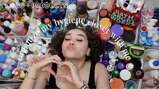 Organizing my entire hygiene product collection + product haul! (took me 5 hours)