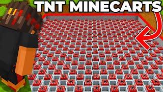 Crafting 1,023 TNT Minecarts to Kill One Minecraft Player...