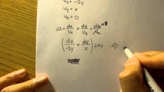 Streamline Equation: Example 2 [Fluid Mechanics #7]