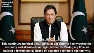 Former PM Imran Khan’s message at the #InternationalVirtualConvention (AI generated voice)