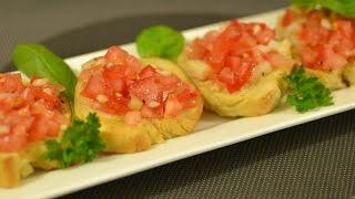 Bruschetta schnell und einfach selber machen | Italienischer Tomatensalat kalt | Kanal-ELF | Rezepte