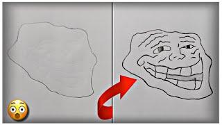 How to Draw a Troll Face for begginer's || Step by Step Tutorial ||