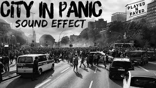 City In Panic Sound Effect / Sound Of Sirens and Screaming People In Panicking City / Royalty Free