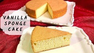 Vanilla Sponge Cake- Soft & Easy to Make