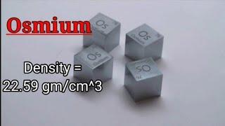 Osmium : The Densest Metal on the Earth || 3D Atomic Structure ||