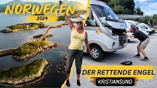 Mit dem Wohnmobil durch Norwegen 2024 nach KRISTIANSUND, wir bekommen HILFE vom rettenden ENGEL⭐️