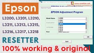 Epson Resetter L3200, L3201, L3210, L3211, L3213, L3215, L3216, L3217, L3218 | Adjustment Program