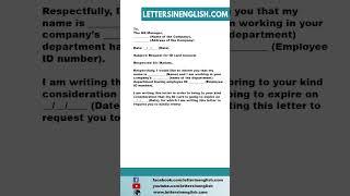 Request Letter for ID Card Renewal - Sample Letter Requesting ID Card Renewal