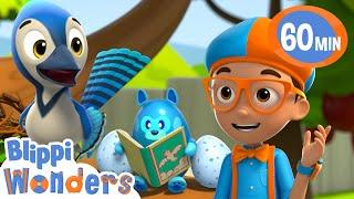 Blippi is on a mission to rebuild a bird's nest ! | Blippi Wonders Educational Videos for Kids