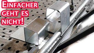 Bleche biegen leicht gemacht - Biegevorrichtung DIY