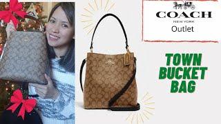 Coach Town Bucket Bag Unboxing &  Review Coachoutlet.com